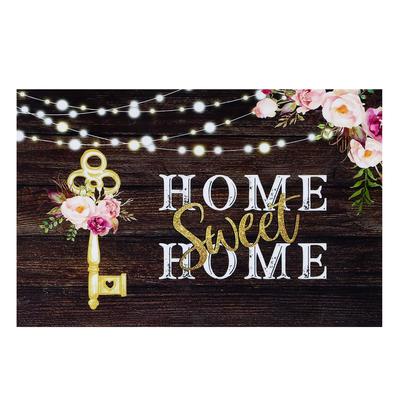 Фотофон для съёмок, винил «Золотой ключ с пионами», 100×150 см