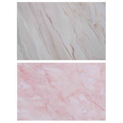 Фотофон для съёмок, двусторонний, бумага 300 г «Розовый и бежевый мрамор», 57×87 см