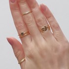 Кольцо набор 5 штук «Идеальные пальчики» лёгкость, цвет белый в золоте - Фото 3