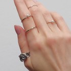 Кольцо набор 5 штук «Идеальные пальчики» изящность, цвет белый в серебре - Фото 3