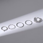 Кольцо набор 5 штук «Идеальные пальчики» плетение, цвет белый в серебре - фото 7151600
