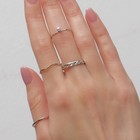 Кольцо набор 5 штук «Идеальные пальчики» искушение, цвет белый в серебре - Фото 3
