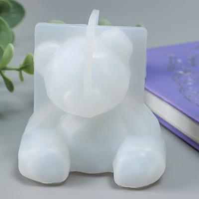 Молд силиконовый «Медведь-кристалл» 6.3×6×5.6 см