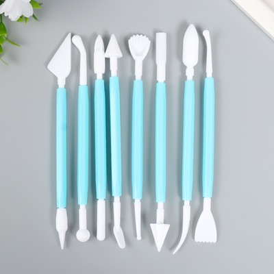 Инструмент для моделирования пластик, набор 8 шт. 15.5 см, МИКС