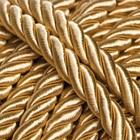 Шнур для декора и отделки, витой, декоративный, коричневый, без тесьмы, 12 мм × 25 м 6998034