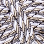 Шнур для отделки и декора, витой, декоративный, без тесьмы, разноцветный, 12 мм х 25 м 6998041