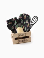 Кухонный набор «Этель» Home cooking: полотенце, варежка-прихватка, лопатка, венчик, губка - Фото 4