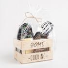 Набор подарочный Home cooking: полотенце, варежка-прихватка, кухонная лопатка, венчик, губка - Фото 5