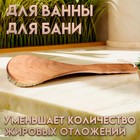 Щетка массажная с длинной ручкой, тампико "Добропаровъ" 38,5см х 8см х 4,5см 7052973 - фото 260560