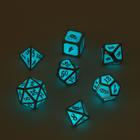Набор кубиков для D&D (Dungeons and Dragons, ДнД), серия: D&D, "Волна", 7 шт, светящиеся - Фото 3