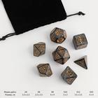 Набор кубиков для D&D (Dungeons and Dragons, ДнД), серия: D&D, "Топаз", 7 шт - фото 1606433