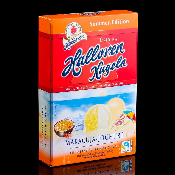 Конфеты Оригинальные шарики Halloren Kugeln «Маракуйя - йогурт», 125 г - Фото 1