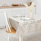 Клеёнка на стол «Соты», на тканевой основе, ширина 137 см, рулон 20 м, толщина 0.25 мм - Фото 1