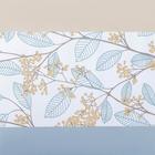 Клеёнка на стол «Рамен», на тканевой основе, ширина 137 см, рулон 20 м, толщина 0.25 мм, голубая - Фото 3