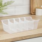 Органайзер для специй Honey, 28×14 см, пластик, прозрачный - Фото 2