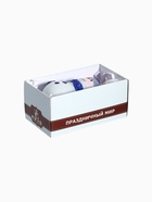 Ёлочная игрушка «Снеговичок в шапочке» ручная роспись, h=8.4 см, синий/белый - Фото 9