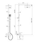 УЦЕНКА Душевая система Accoona А8394, однорычажная, с тропическим душем, хром - Фото 2