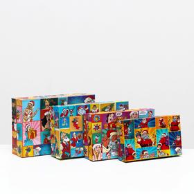 Набор подарочных новогодних коробок «Pop-art: Новогодний», 30×20×8 - 24×14×5 см