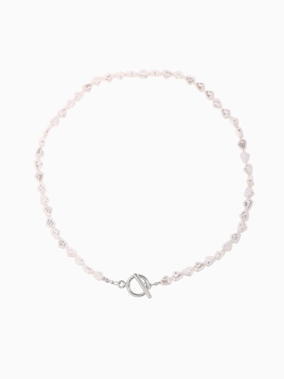 Бусы «Тогл» с жемчугом, шар №6, белые, L=40 см