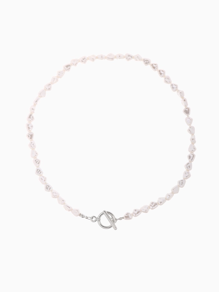 Бусы «Тогл» с жемчугом, шар №6, белые, L=40 см - Фото 1