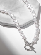 Бусы «Тогл» с жемчугом, шар №6, белые, L=40 см - Фото 6