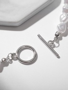 Бусы «Тогл» с жемчугом, шар №6, белые, L=40 см - Фото 7