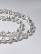 Бусы «Тогл» с жемчугом, шар №6, белые, L=40 см - Фото 5