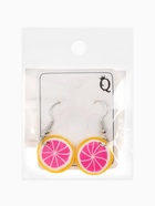 Серьги ассорти «Вкусняшки» яркий цитрус, цвет жёлто-розовый в серебре - Фото 5