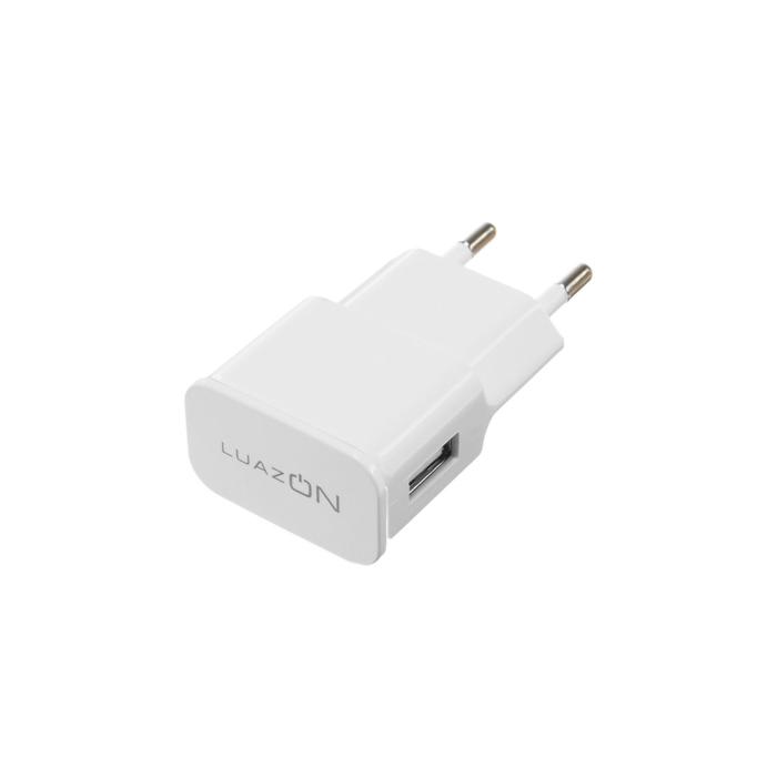 УЦЕНКА Сетевое зарядное устройство Luazon LN-100AC, 1 USB, 1 A, МИКС - Фото 1