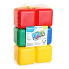 Набор цветных кубиков, «Весёлые животные», 6 элементов, 12 см - фото 9964162