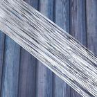 Дождик новогодний голографический L-50 см, b-20 см, серебро - Фото 1