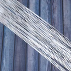 Дождик новогодний голографический L-50 см, b-20 см, серебро - Фото 3