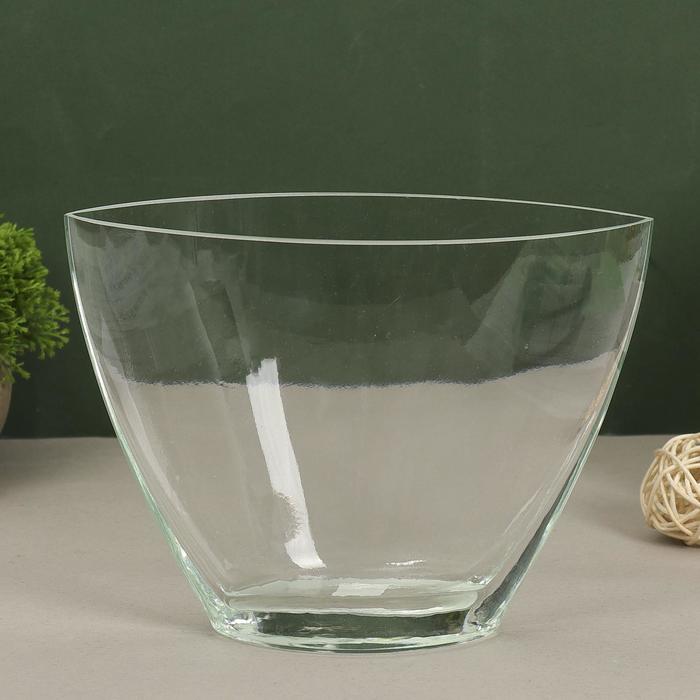 Ваза для цветов «Ефрат», 1.6 л, 16×22×11.5 см, стекло, прозрачная - Фото 1