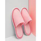 Тапочки женские закрытый нос, размер 36-38, цвет розовый - Фото 2