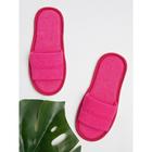 Тапочки женские открытый нос, размер 36-38, цвет малиновый - Фото 5