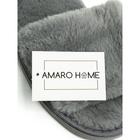 Тапочки женские открытый нос, размер 39-41, цвет графит - Фото 1