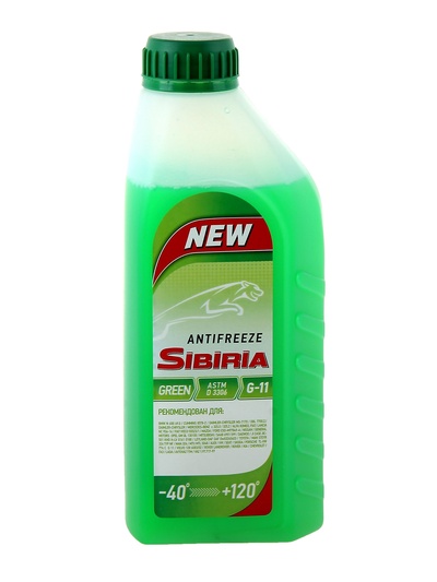Антифриз SIBIRIA -40 G11 зелёный, 1 кг