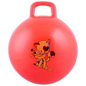 Мяч-прыгун с ручкой ZABIAKA, d=45 см, 350 г, цвета МИКС