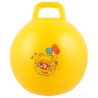 Мяч-прыгун с ручкой ZABIAKA, d=45 см, 350 г, цвета МИКС - Фото 2