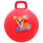 Мяч-прыгун с ручкой ZABIAKA, d=45 см, 350 г, цвета МИКС - фото 8235841