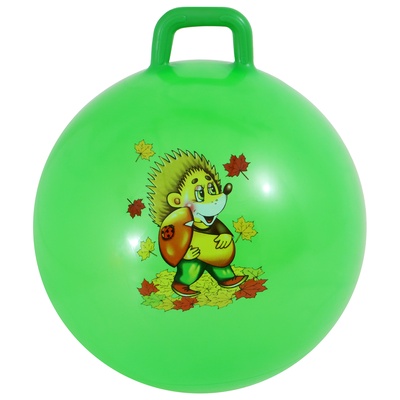 Мяч - прыгун с ручкой ONLYTOP, d=55 см, МИКС