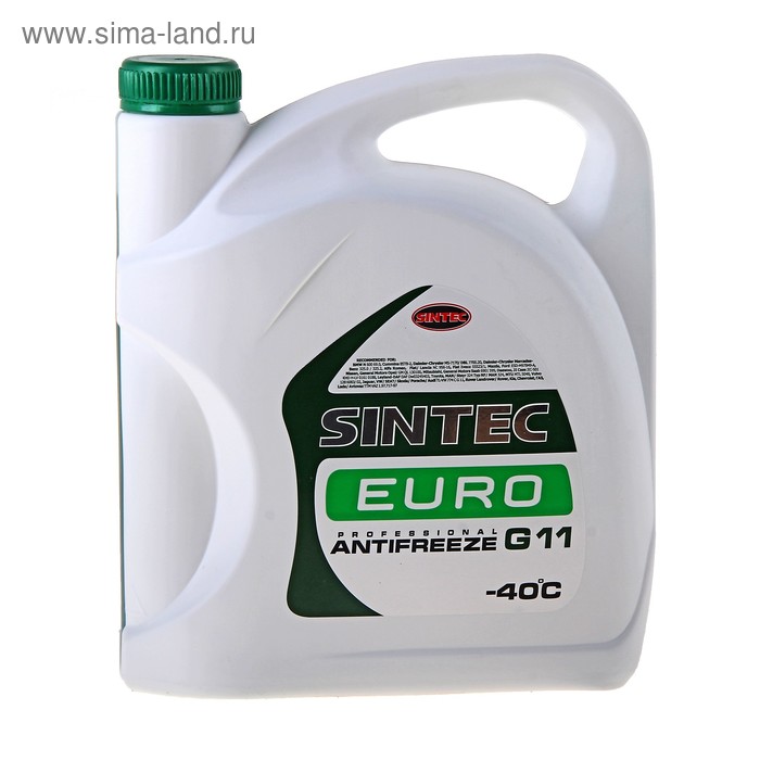 Антифриз SINTEC EURO зелёный, 5 кг - Фото 1