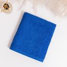Полотенце махровое НИКА 30х50 см, синий, хлопок 100%, 300г/м2 - Фото 2
