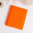 Полотенце махровое НИКА 30х50 см, ярко-оранжевый, хлопок 100%, 300г/м2 - Фото 2