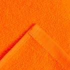Полотенце махровое НИКА 30х50 см, ярко-оранжевый, хлопок 100%, 300г/м2 - Фото 3