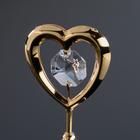 Сувенир «Сердце" мини, с кристаллами - Фото 4