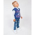 Жилет детский, цвет индиго, рост 98 см (34) - Фото 5