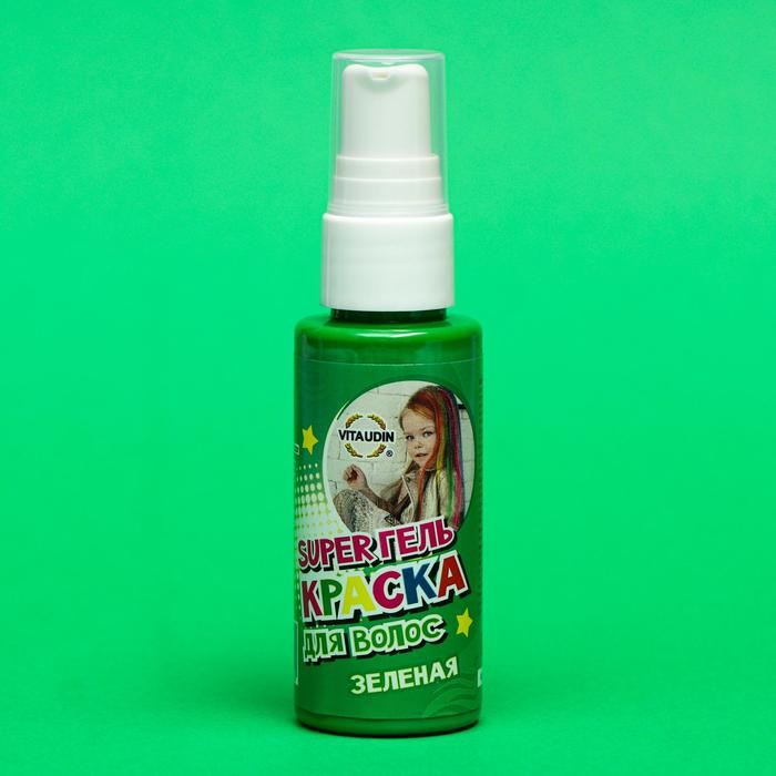 Гель-краска для волос VITA UDIN, зелёная, 50 мл
