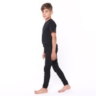 Термобельё для мальчика (кальсоны), цвет черный, рост 128 см - Фото 3