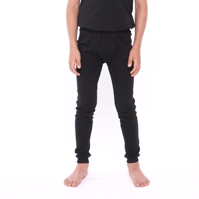 Термобельё для мальчика (кальсоны), чёрное, рост 146 см - Фото 1